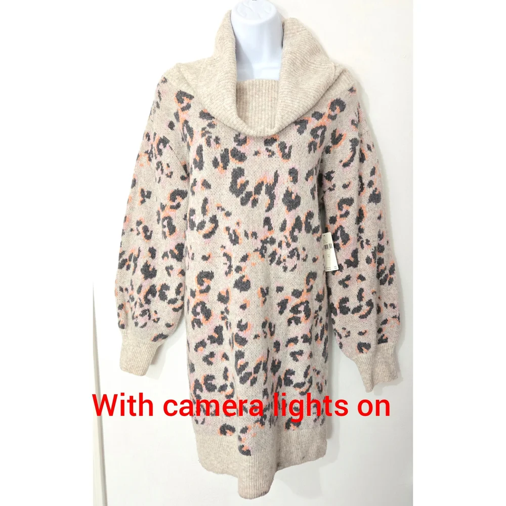NWT Anthropologie Women's Leopard Print Sweater Size Medium - Picture 11 of 12